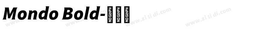 Mondo Bold字体转换